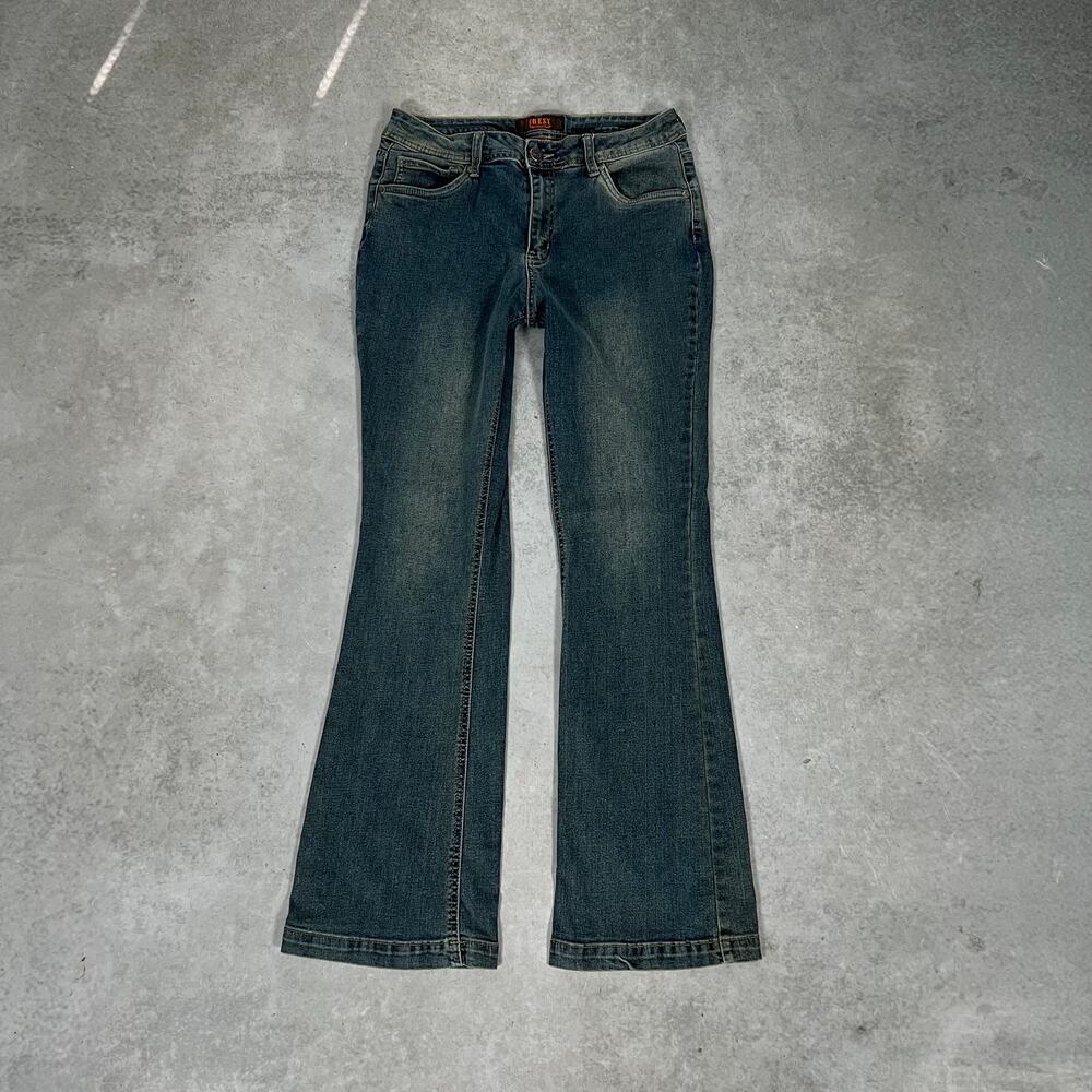 Crest Premium Bootcut Mid Rise Women's 15 Jeans Slim Flared Stretch Denim